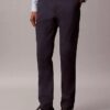 Pantalones chino ajustados de satén de algodón Pantalones chino ajustados de satén de algodón