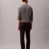 Pantalones chino ajustados de satén de algodón Pantalones chino ajustados de satén de algodón