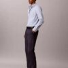 Pantalones chino ajustados de satén de algodón Pantalones chino ajustados de satén de algodón