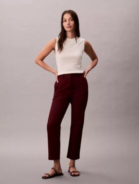 Pantalones chino de algodón Cotton Stretch de corte recto