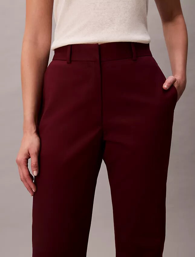Pantalones chino de algodón Cotton Stretch de corte recto Pantalones chino de algodón Cotton Stretch de corte recto