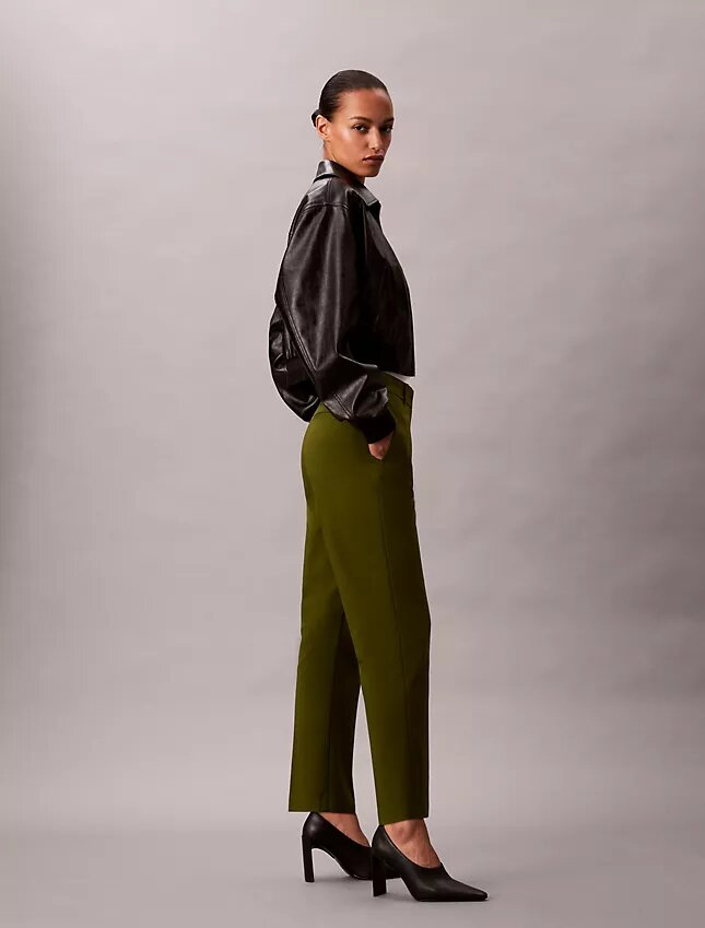 Pantalones chino de algodón Cotton Stretch de corte recto Pantalones chino de algodón Cotton Stretch de corte recto
