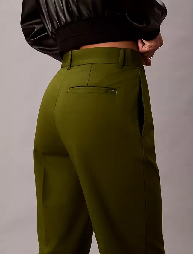 Pantalones chino de algodón Cotton Stretch de corte recto Pantalones chino de algodón Cotton Stretch de corte recto