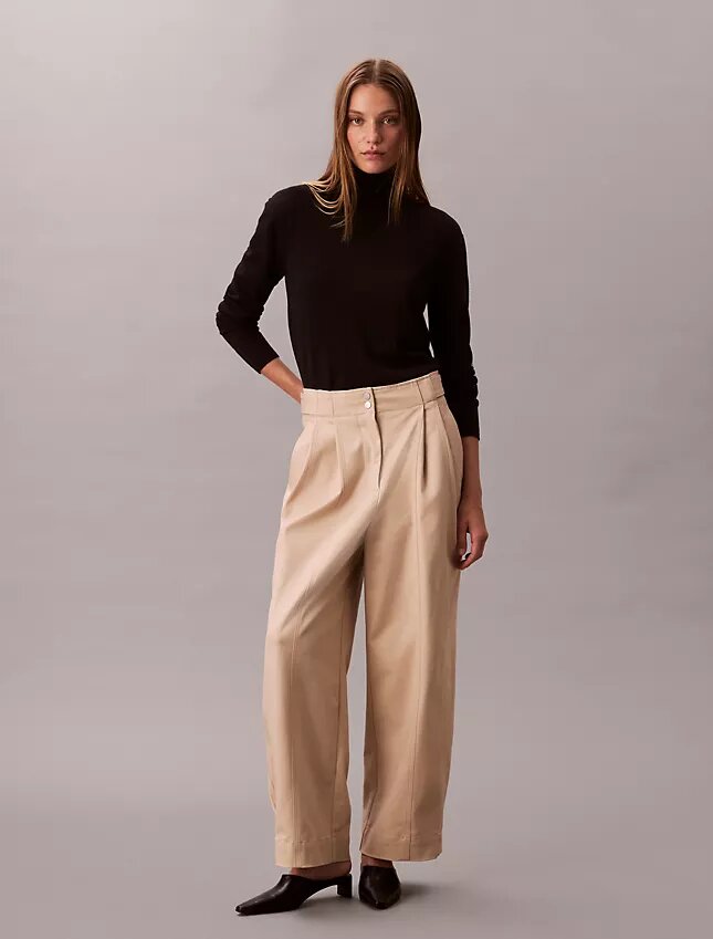 Pantalones chino de pierna ancha ajustables Pantalones chino de pierna ancha ajustables