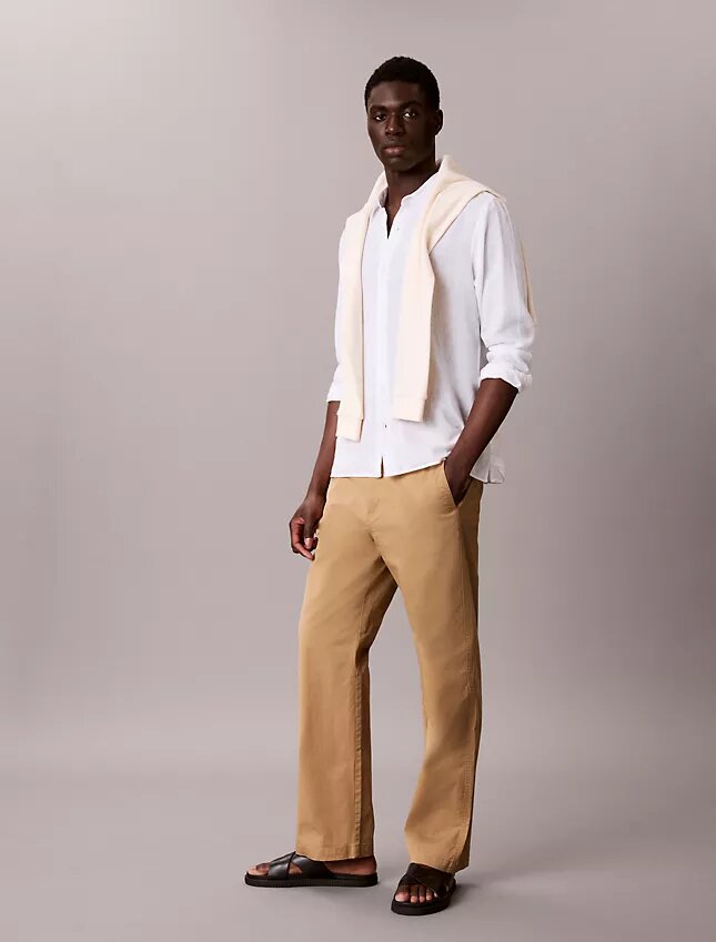 Pantalones chino rectos de algodón elástico de los años 90s Straight Pantalones chino rectos de algodón elástico de los años 90s Straight
