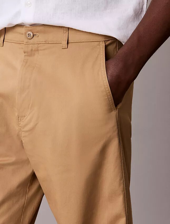 Pantalones chino rectos de algodón elástico de los años 90s Straight Pantalones chino rectos de algodón elástico de los años 90s Straight