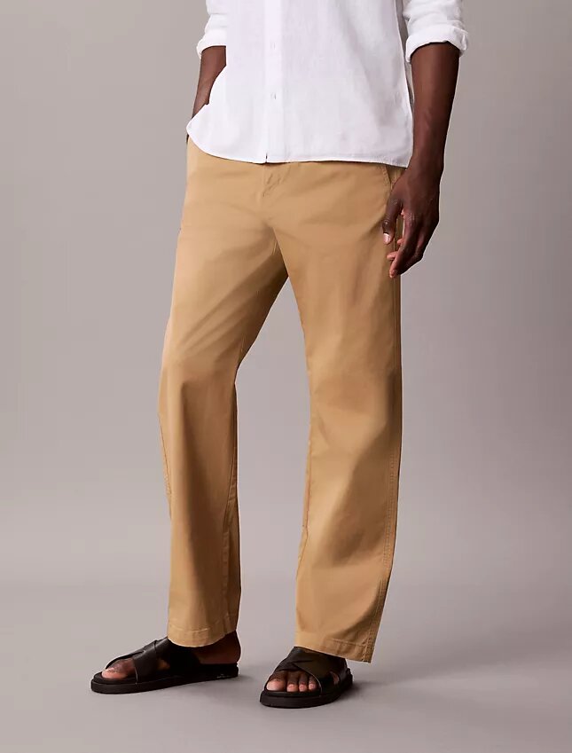 Pantalones chino rectos de algodón elástico de los años 90s Straight Pantalones chino rectos de algodón elástico de los años 90s Straight