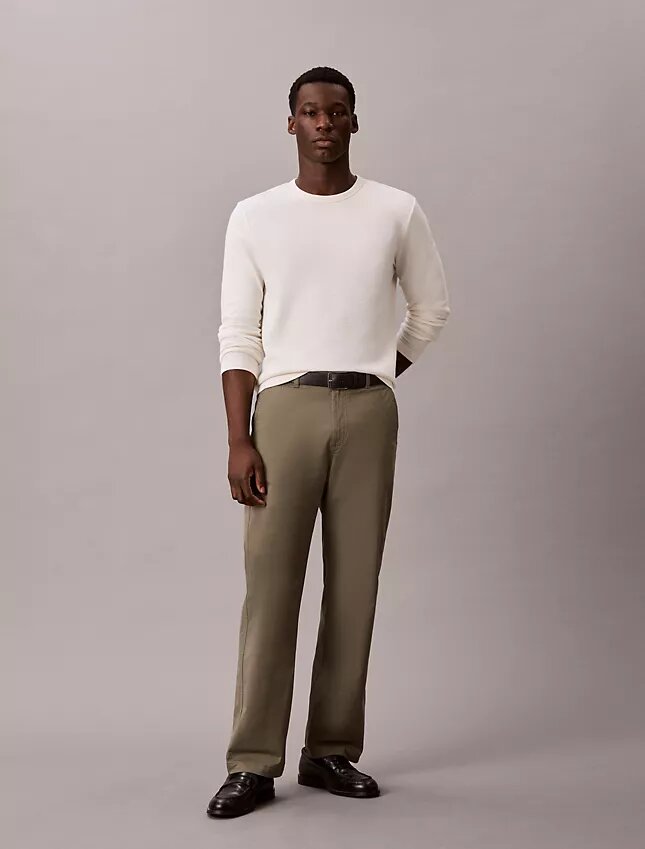 Pantalones chino rectos estilo años 90 Pantalones chino rectos estilo años 90