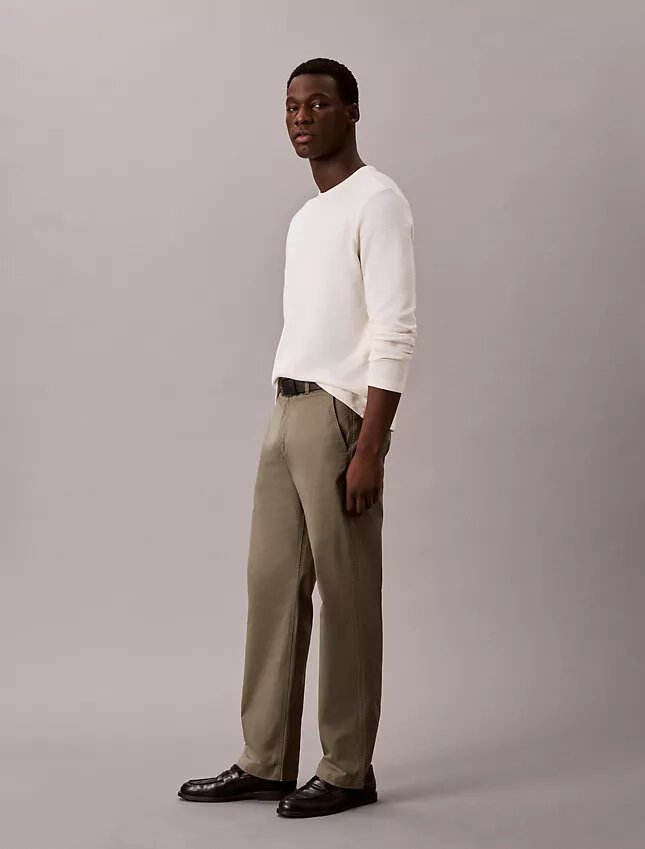 Pantalones chino rectos estilo años 90 Pantalones chino rectos estilo años 90