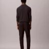 Pantalones chinos ajustados y cónicos de satén de algodón Pantalones chinos ajustados y cónicos de satén de algodón