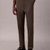 Pantalones chinos ajustados y cónicos de satén de algodón Pantalones chinos ajustados y cónicos de satén de algodón