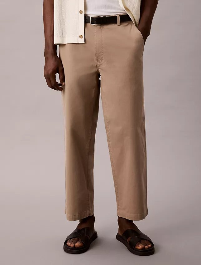 Pantalones chinos cortos de corte holgado estilo años 90 Pantalones chinos cortos de corte holgado estilo años 90