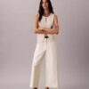 Pantalones chinos cropped de pierna ancha Pantalones chinos cropped de pierna ancha