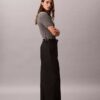 Pantalones chinos cropped de pierna ancha