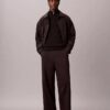 Pantalones chinos holgados de sarga Cotton Stretch de algodón Pantalones chinos holgados de sarga Cotton Stretch de algodón