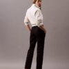 Pantalones chinos rectos de algodón elástico Pantalones chinos rectos de algodón elástico