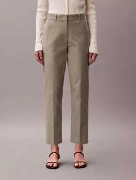 Pantalones chinos rectos de algodón elástico