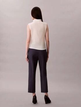 Pantalones chinos rectos de algodón elástico