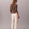 Pantalones chinos rectos de algodón elástico Pantalones chinos rectos de algodón elástico