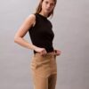 Pantalones chinos rectos de algodón elástico Pantalones chinos rectos de algodón elástico