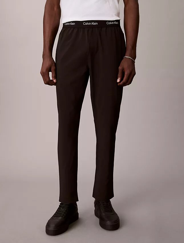 Pantalones con cintura tejida y logotipo deportivo moderno Pantalones con cintura tejida y logotipo deportivo moderno