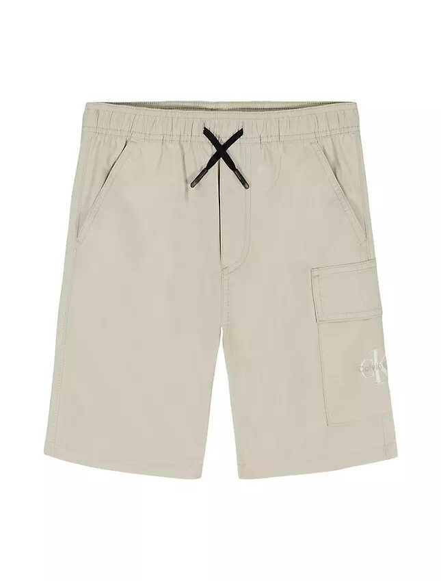 Pantalones cortos cargo con elástico para niños Monólogo Pantalones cortos cargo con elástico para niños Monólogo