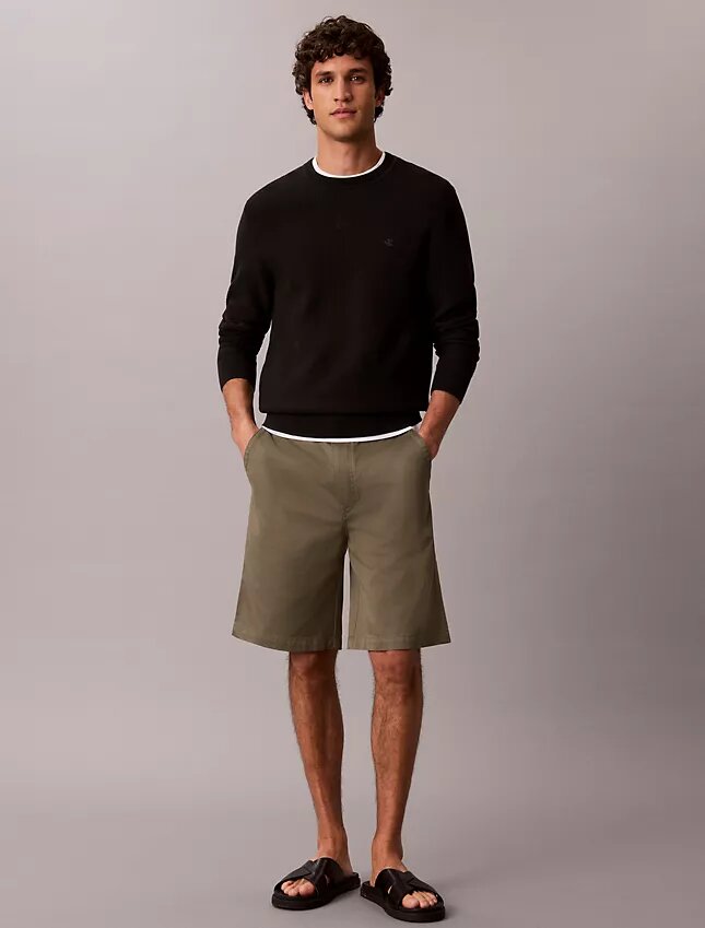 Pantalones cortos chinos holgados estilo años 90 Pantalones cortos chinos holgados estilo años 90