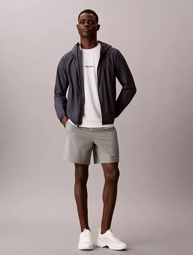 Pantalones cortos con monograma tejido Pantalones cortos con monograma tejido