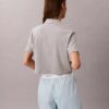 Pantalones cortos de algodón con cintura con logotipo Pantalones cortos de algodón con cintura con logotipo