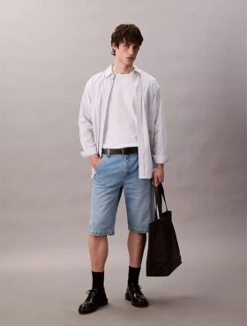 Pantalones cortos de carpintero de Denim estilo años 90