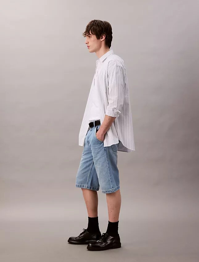 Pantalones cortos de carpintero de Denim estilo años 90 Pantalones cortos de carpintero de Denim estilo años 90