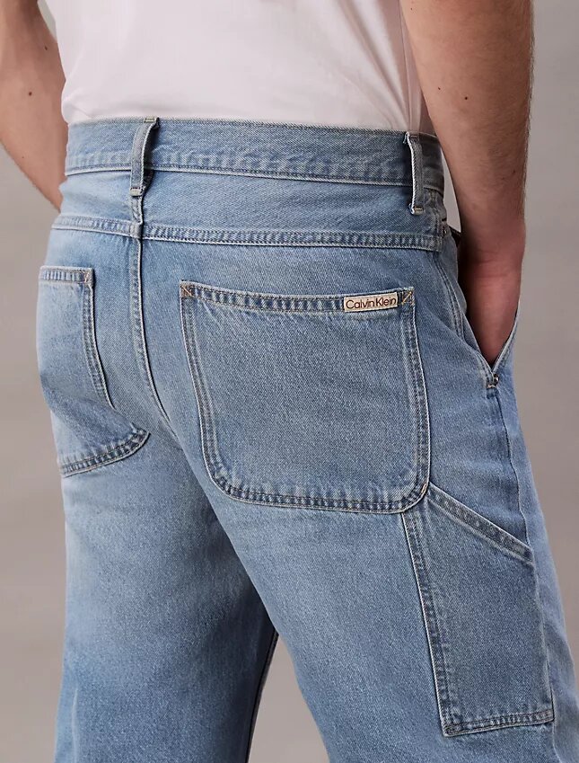 Pantalones cortos de carpintero de Denim estilo años 90 Pantalones cortos de carpintero de Denim estilo años 90
