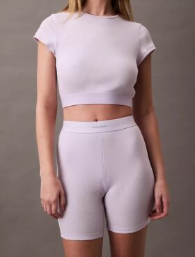 Pantalones cortos de ciclismo de Cotton Stretch acanalados