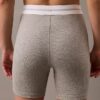 Pantalones cortos de ciclismo de Cotton Stretch acanalados Pantalones cortos de ciclismo de Cotton Stretch acanalados