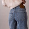 Pantalones cortos de Denim con corte en A Pantalones cortos de Denim con corte en A