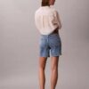 Pantalones cortos de Denim con corte en A Pantalones cortos de Denim con corte en A