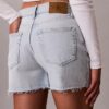 Pantalones cortos de Denim de talle alto Pantalones cortos de Denim de talle alto