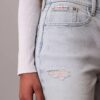 Pantalones cortos de Denim de talle alto Pantalones cortos de Denim de talle alto