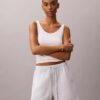 Pantalones cortos de doble gasa sin cordón Pantalones cortos de doble gasa sin cordón