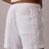 Pantalones cortos de doble gasa sin cordón Pantalones cortos de doble gasa sin cordón