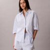 Pantalones cortos de dormir de popelín de algodón Pantalones cortos de dormir de popelín de algodón