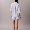 Pantalones cortos de dormir de popelín de algodón Pantalones cortos de dormir de popelín de algodón