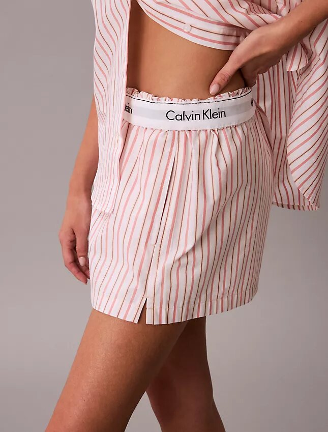 Pantalones cortos de dormir de popelín de algodón Pantalones cortos de dormir de popelín de algodón