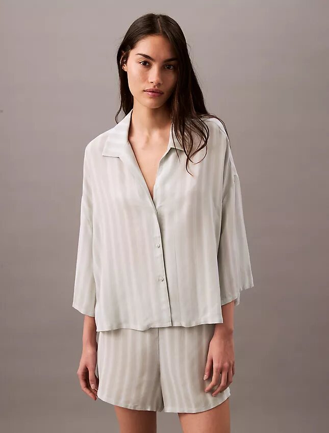 Pantalones cortos de dormir de viscosa tejida Pantalones cortos de dormir de viscosa tejida