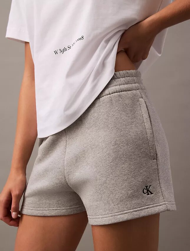 Pantalones cortos de felpa con logotipo Archive Pantalones cortos de felpa con logotipo Archive