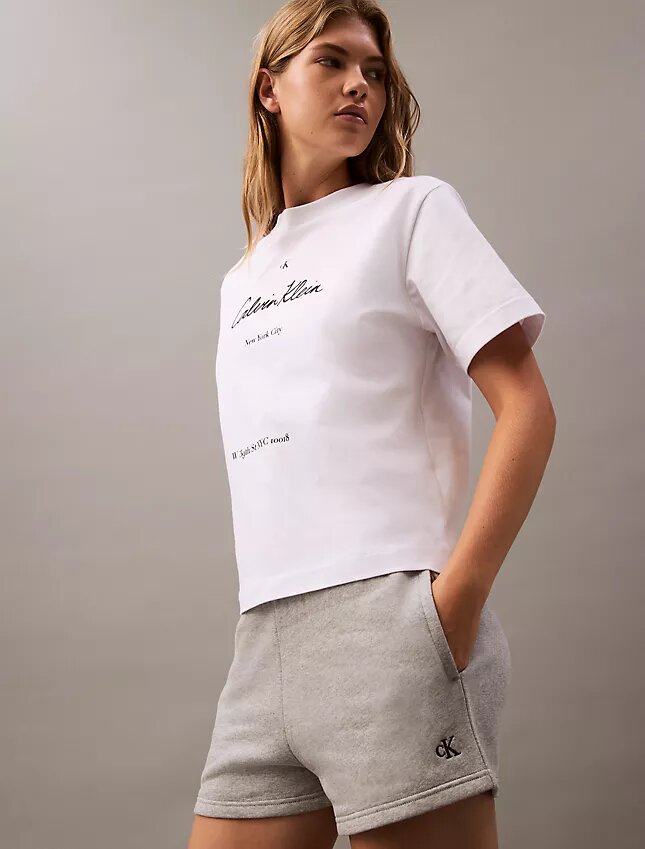 Pantalones cortos de felpa con logotipo Archive Pantalones cortos de felpa con logotipo Archive