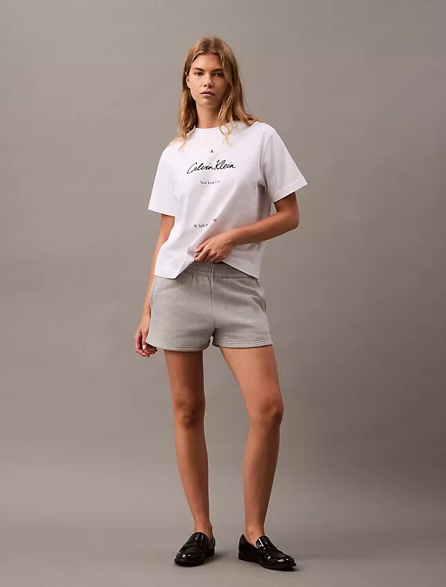 Pantalones cortos de felpa con logotipo Archive Pantalones cortos de felpa con logotipo Archive