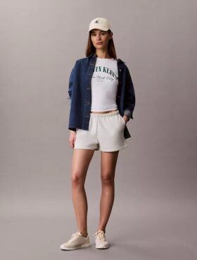 Pantalones cortos de felpa con logotipo de archivo