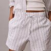 Pantalones cortos de lino y algodón Pantalones cortos de lino y algodón