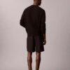Pantalones cortos de lino y algodón sin cremallera Pantalones cortos de lino y algodón sin cremallera